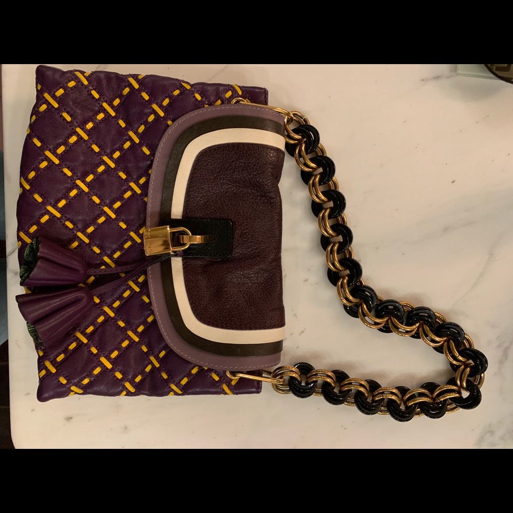 Marc Jacobs genuine Leather purple bag